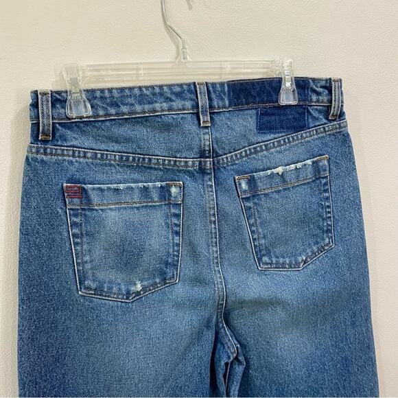 BDG Betty High Rise Distressed Raw Hem Wide Leg Cropped Culotte Jeans Sz 28 - Picture 7 of 10